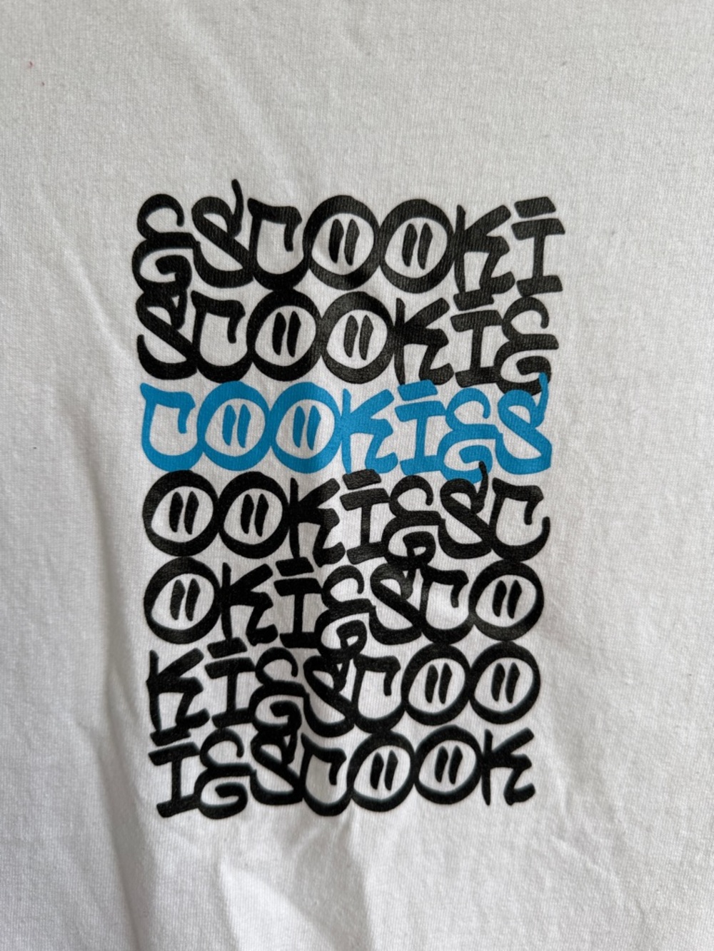 COOKIES WHITE GRAPHIC T SHIRT MENS SIZE 3X 3XL GOOD CONDITION XXXL